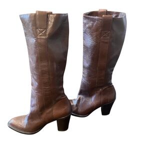 Banana Republic Brown Leather Heeled Boots